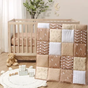 Crib Bedding Set for Baby - Boho Celestial, 3 Pieces